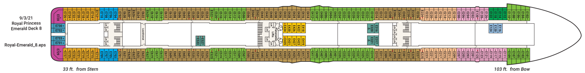 Deck 8 - Emerald plan